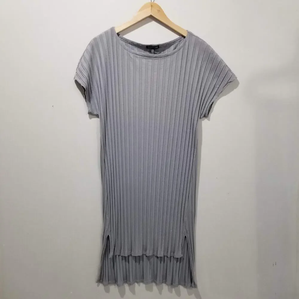 eileen fisher short sleeve knit dress Eileen Fisher Women's Short Sleeve Dress - Green - Size 2X